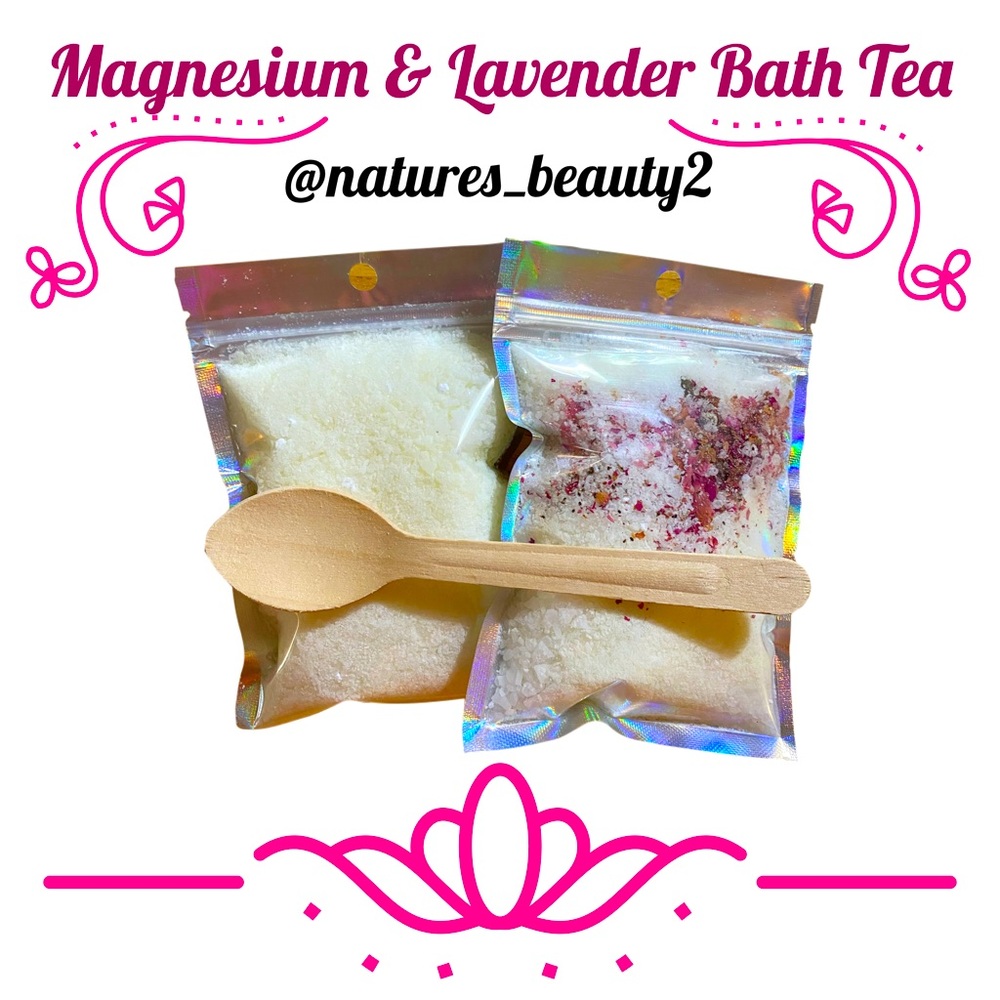 Natural Magnesium Bath Tea goat milk, sea salt